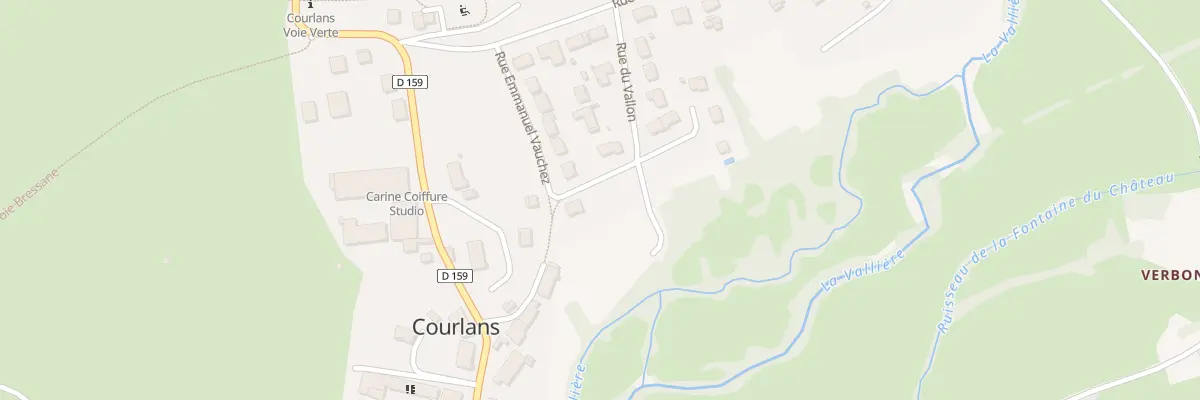 Plan du 23 Rue du Vallon à Courlans