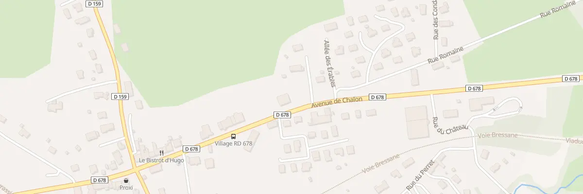 Plan du 750 Av de Chalon à Courlans