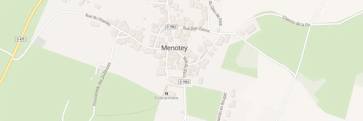 Plan du 4 Rue du Baco à Menotey