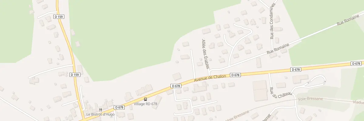 Plan du 750 Av de Chalon à Courlans