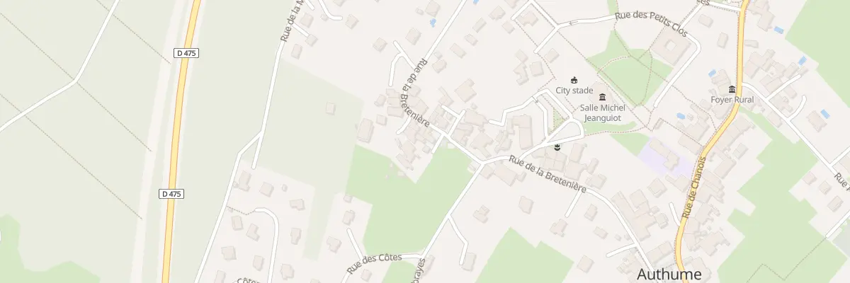 Plan du 41 Rue de la Bretenière à Authume