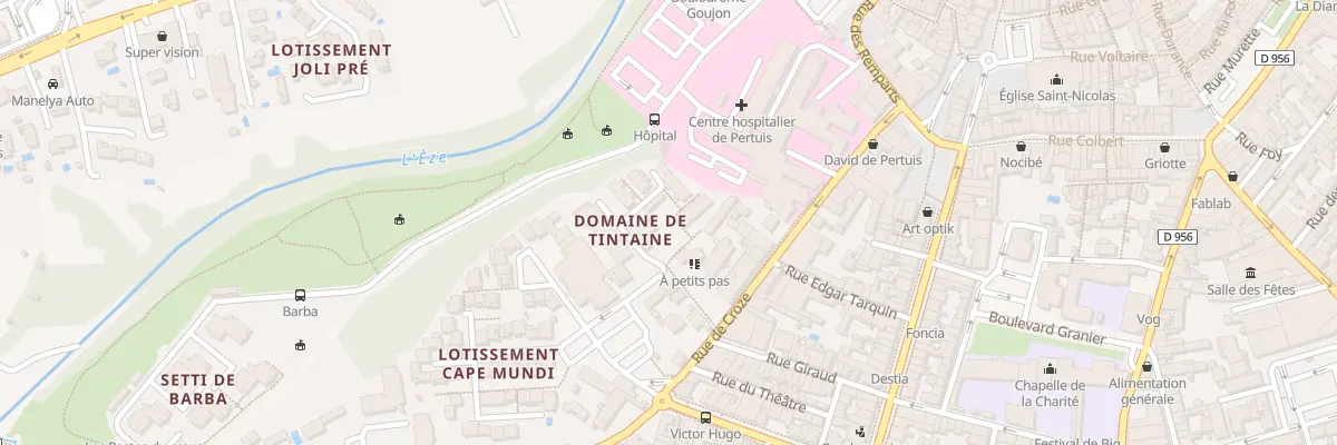 Plan du 136 Pl de Croze à Pertuis
