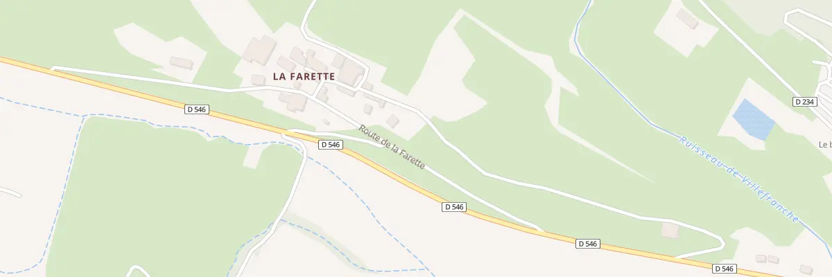 Plan du 2 Rte de La Farette à Mévouillon