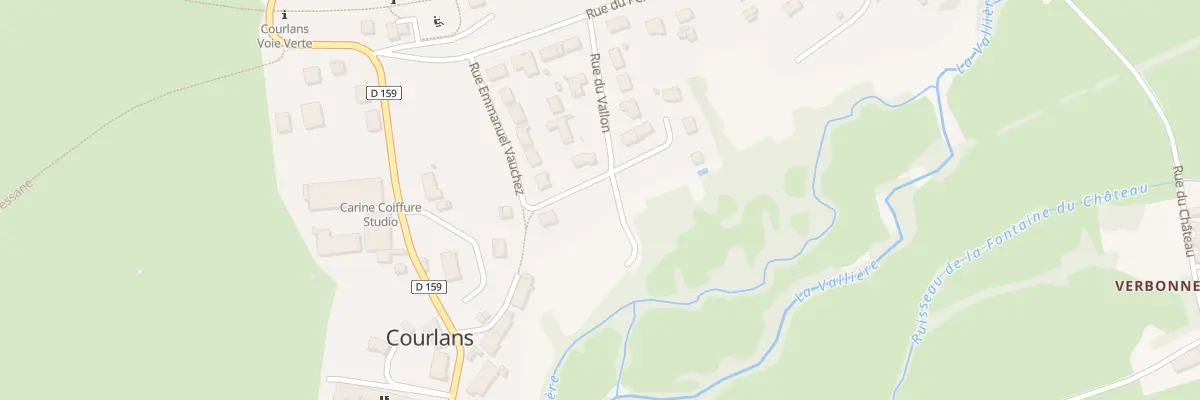 Plan du 21 Rue du Vallon à Courlans