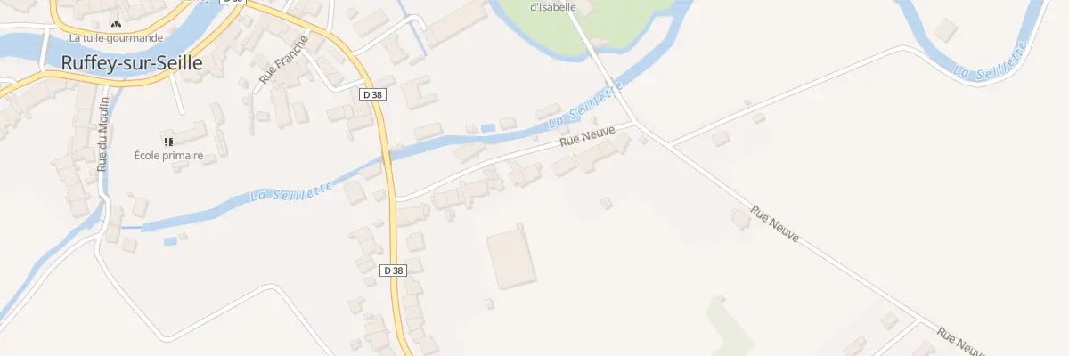 Plan du 124 Rue Neuve à Ruffey-sur-Seille