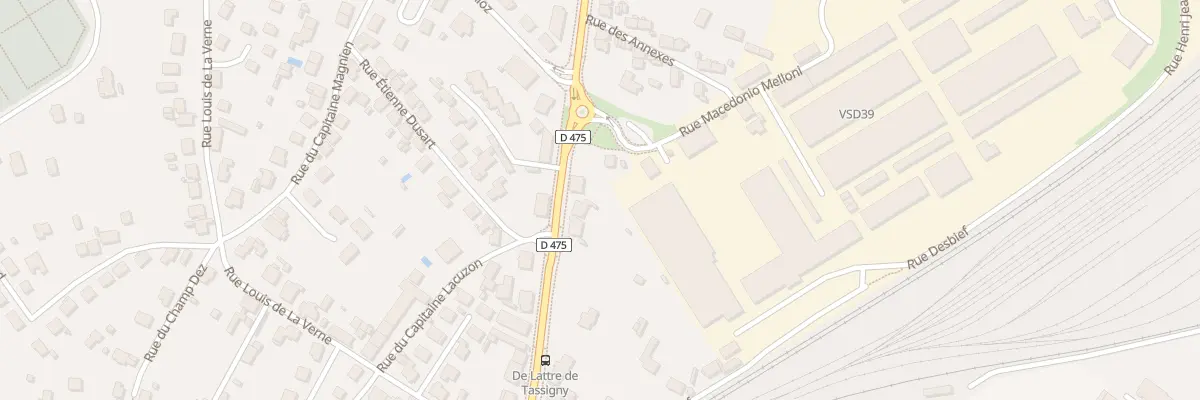 Plan du 21 Av Mal de Lattre de Tassigny à Dole