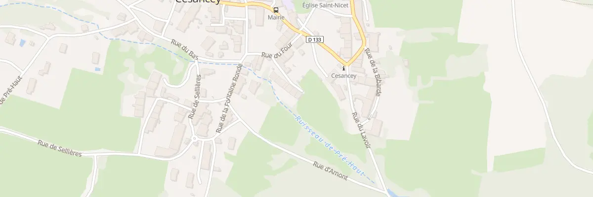 Plan du 66 Imp du Ruisseau à Cesancey