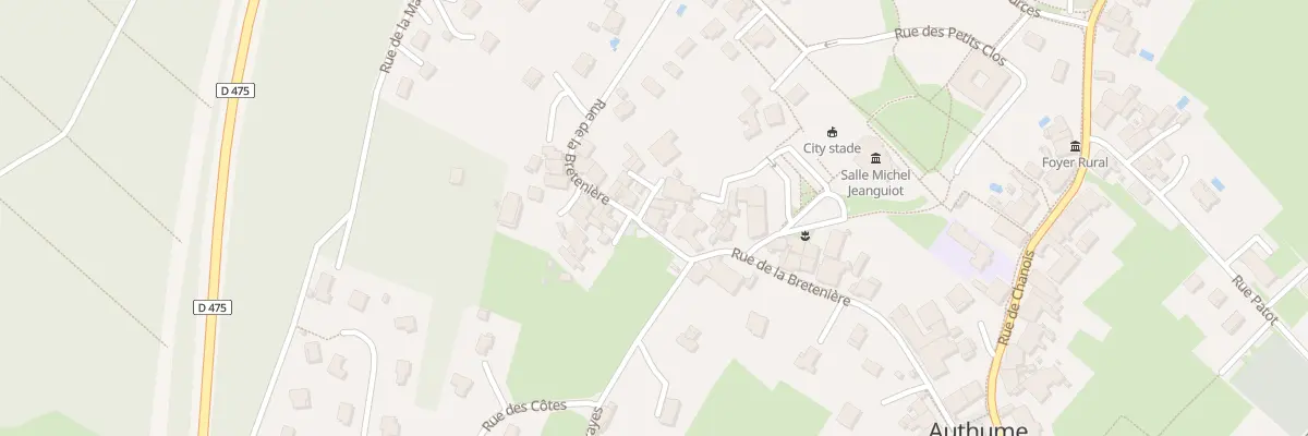 Plan du 28 Rue de la Bretenière à Authume