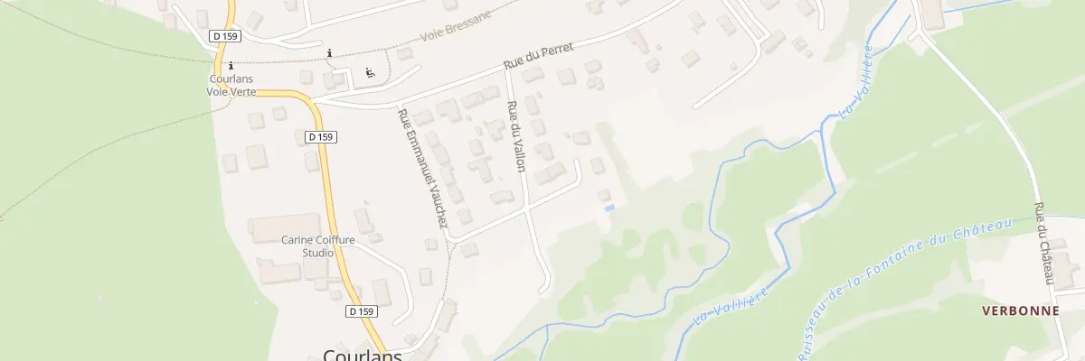 Plan du 7 Rue du Vallon à Courlans