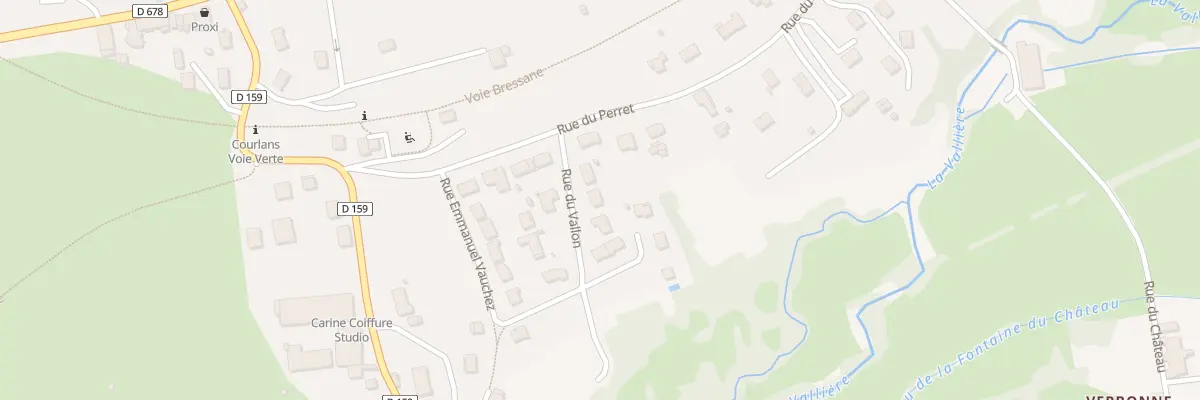 Plan du 3 Rue du Vallon à Courlans