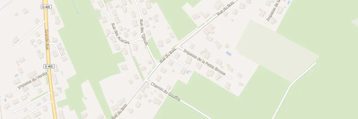 Plan du 23 Rue du Bois à Villette-lès-Dole