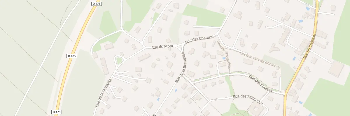 Plan du 73 Rue de la Bretenière à Authume