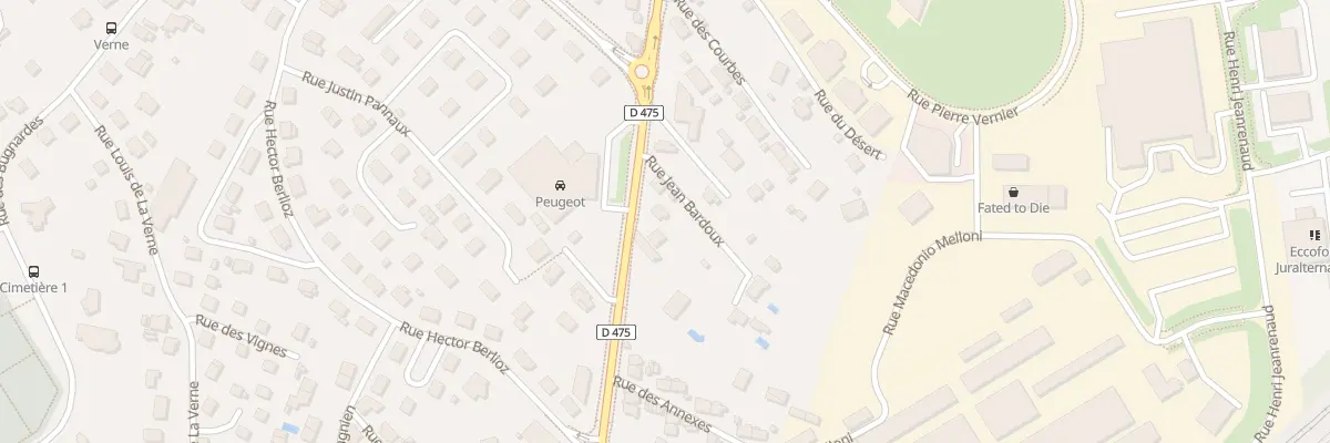 Plan du 51 Av Mal de Lattre de Tassigny à Dole