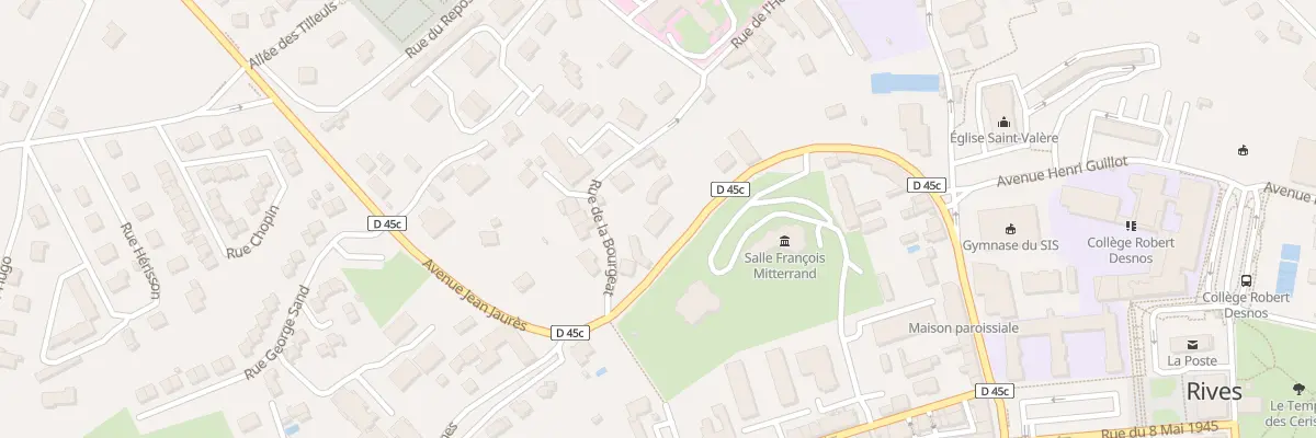 Plan du 498 Av Jean Jaures à Rives