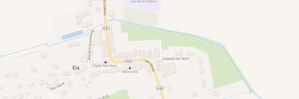 Plan du 20 Rue Basse à Eix