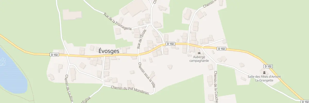 Plan du 5019 Le Village à Évosges