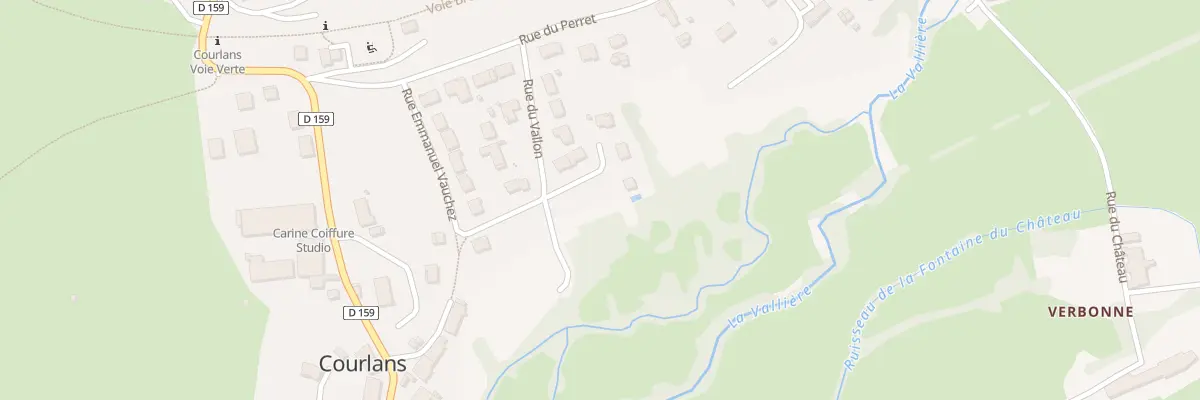 Plan du 15 Rue du Vallon à Courlans