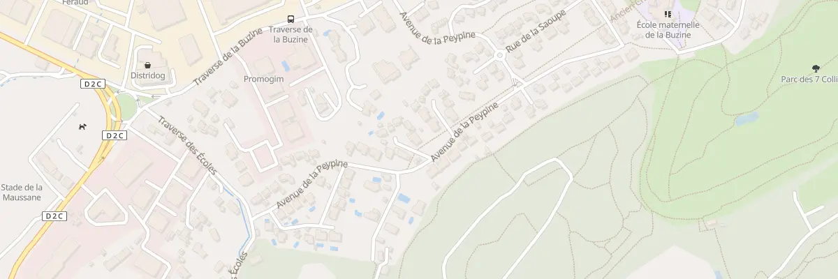 Plan du 2 Sq de Regagias à Marseille 11e Arrondissement