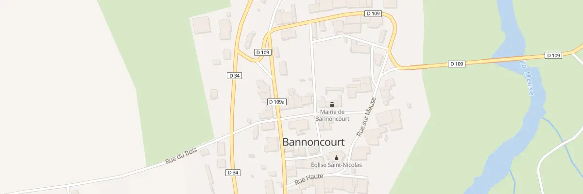 Plan du 3 Rue du Milieu à Bannoncourt