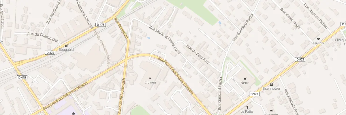 Plan du 20 Rue Marie et Pierre Curie à Dole