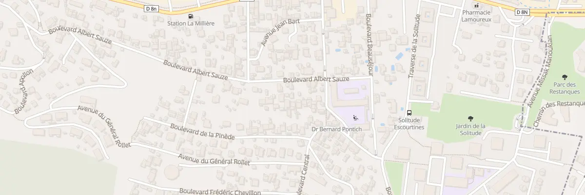 Plan du 70 Bd Albert Sauze à Marseille 11e Arrondissement