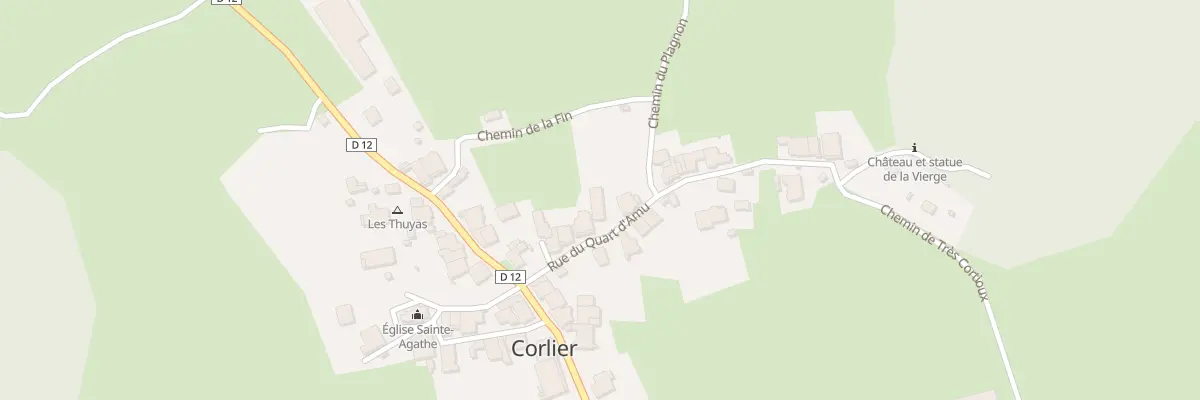 Plan du 85 Rue du Quart d’Amu à Corlier