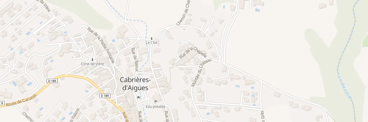 Plan du 5020 Le Chateau à Cabrières-d’Aigues