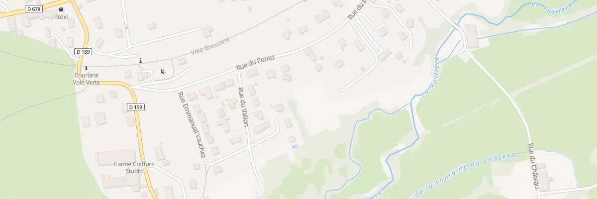 Plan du 250 Rue du Perret à Courlans