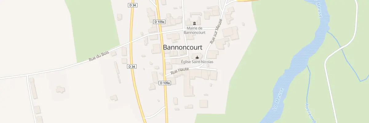Plan du 1 Rue Haute à Bannoncourt