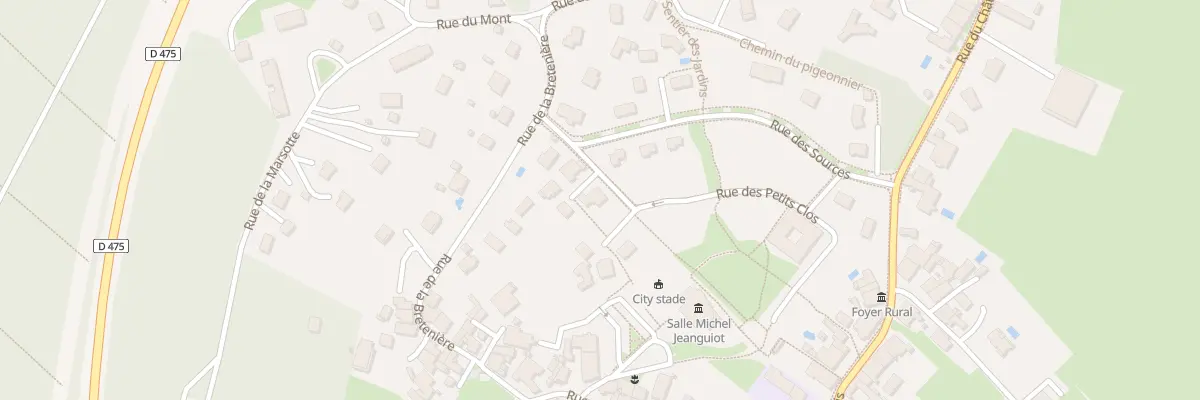 Plan du 23 Rue des Petits Clos à Authume