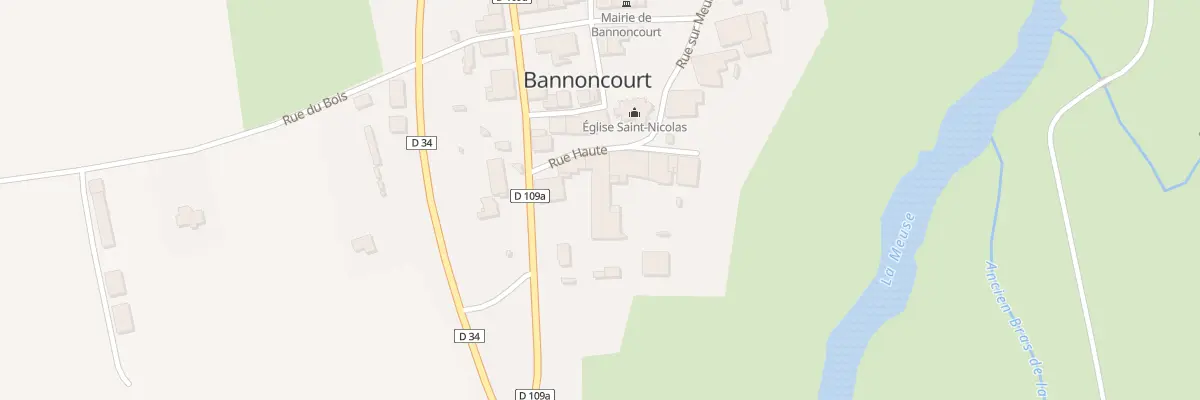 Plan du 6 Rue Haute à Bannoncourt