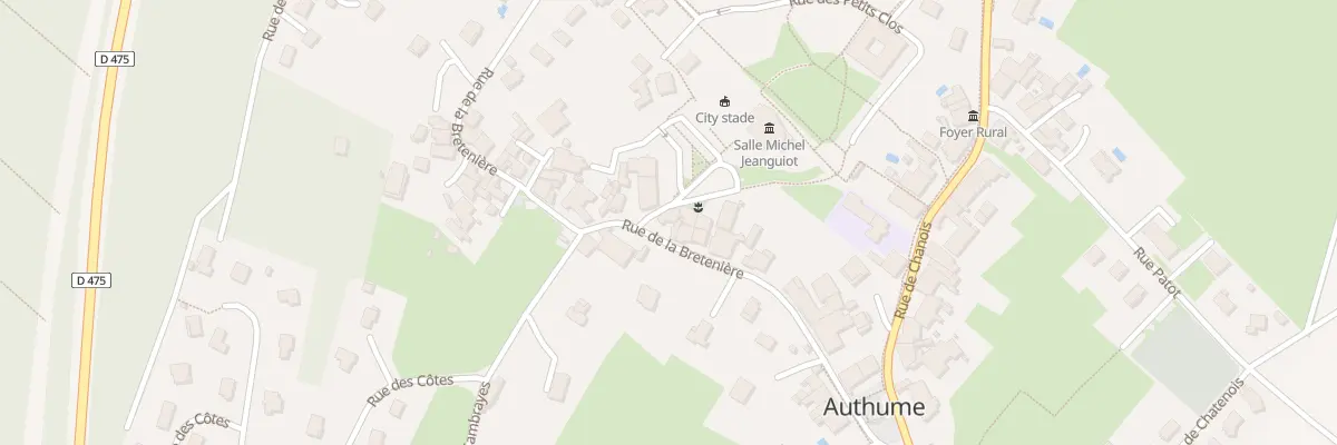 Plan du 20 Rue de la Bretenière à Authume