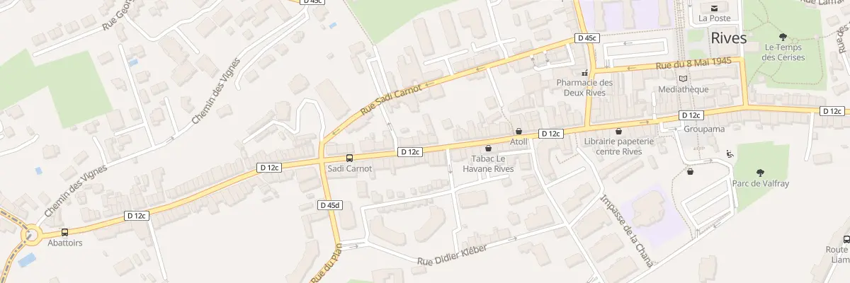 Plan du 115 Rue de la République à Rives