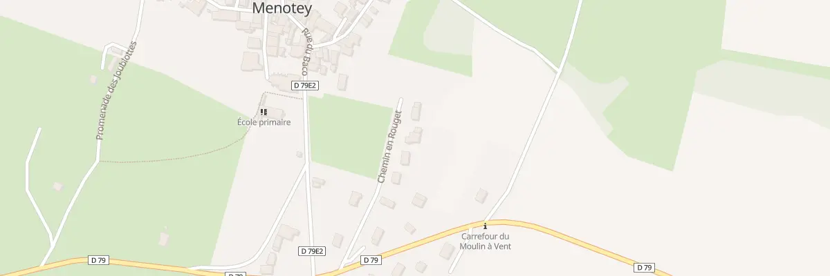 Plan du 10 Che En Rouget à Menotey