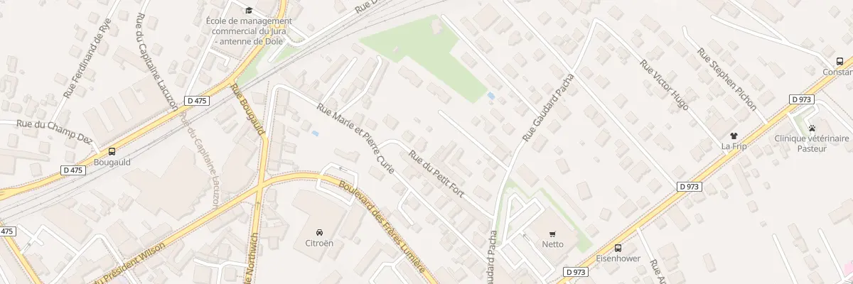 Plan du 9 Rue du Petit Fort à Dole