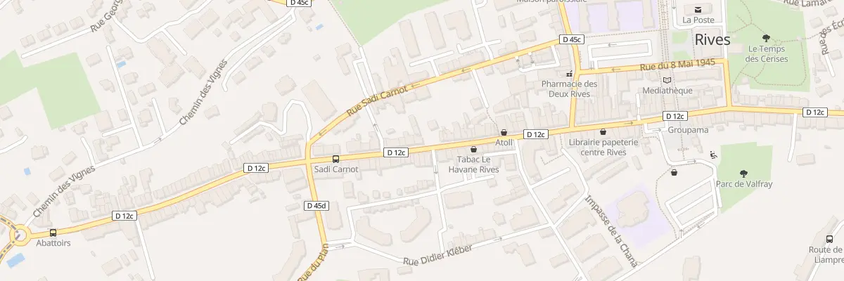 Plan du 113 Rue de la République à Rives