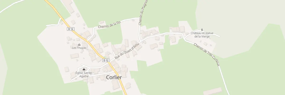Plan du 130 Rue du Quart d’Amu à Corlier