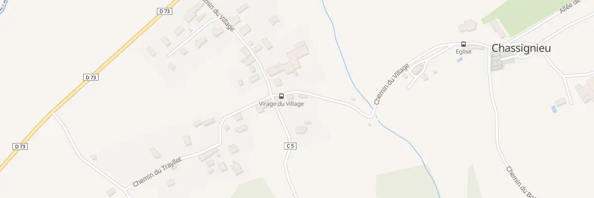 Plan du 52 Che du Village à Chassignieu