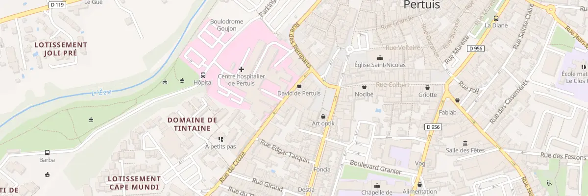 Plan du 43B Rue de Croze à Pertuis