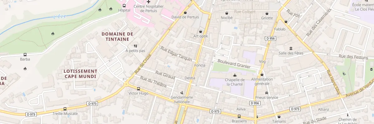 Plan du 94 Crs de la République à Pertuis