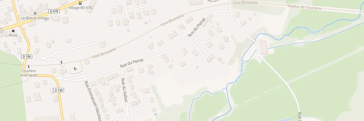 Plan du 326 Rue du Perret à Courlans