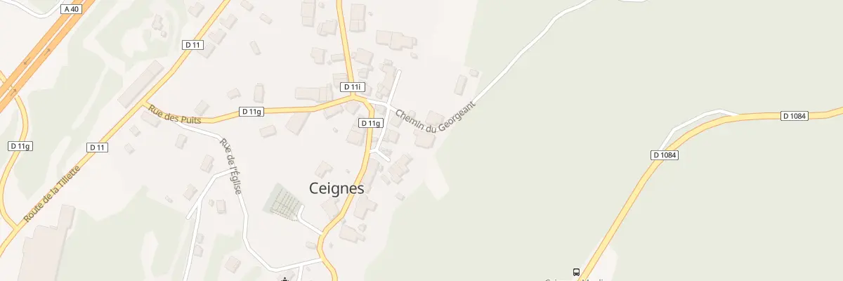 Plan du 54 Che du Georgeant à Ceignes