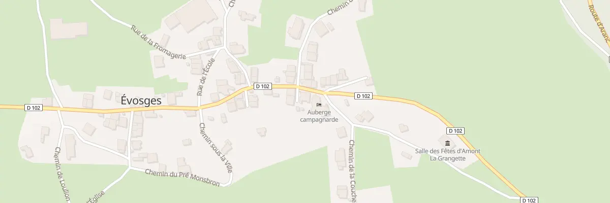 Plan du 5037 Le Village à Évosges