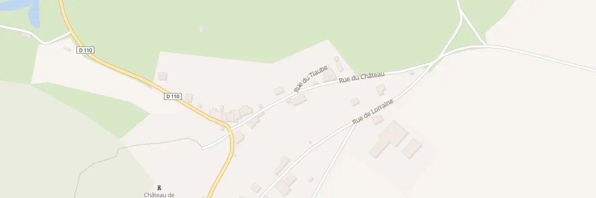 Plan du 10 Rue du Chateau à Lafauche