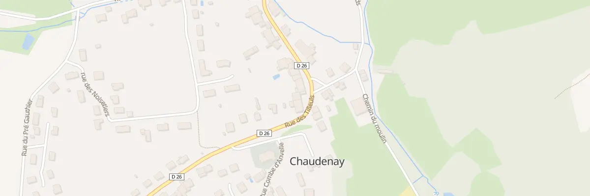 Plan du 13 Rue des Tilleuls à Chaudenay
