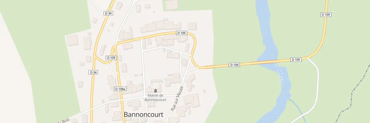 Plan du 11 Rue sur Meuse à Bannoncourt