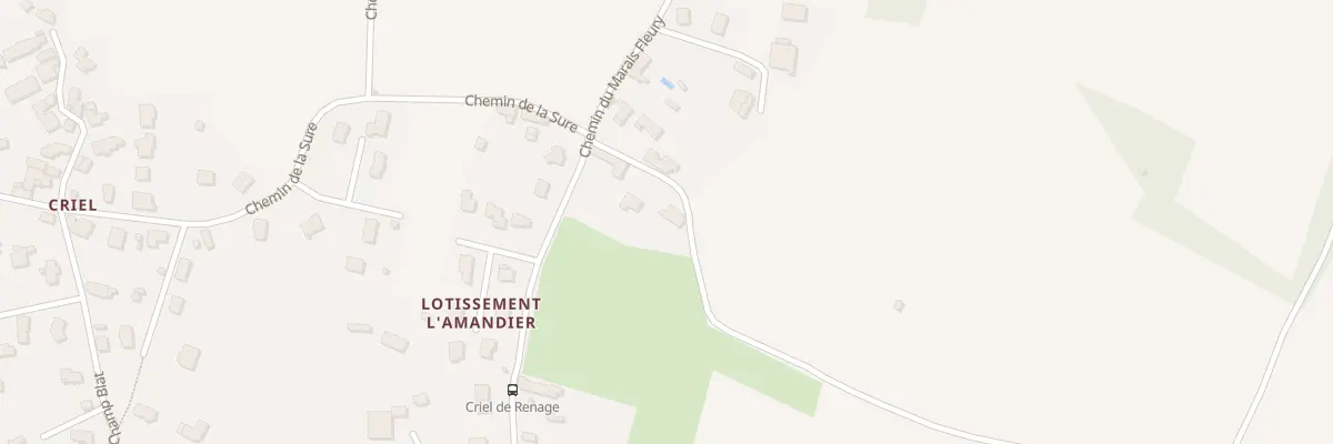 Plan du 100 Che des Combes à Renage