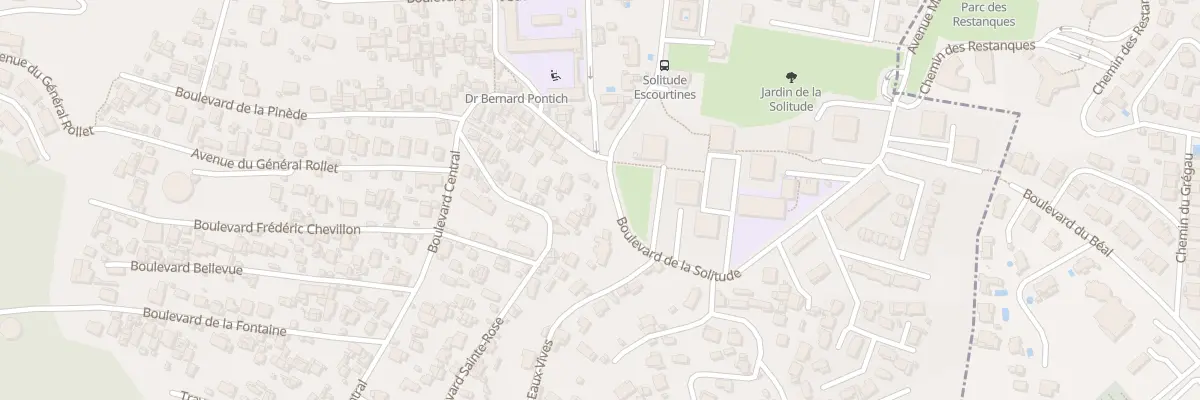 Plan du 6 Bd de la Solitude à Marseille 11e Arrondissement