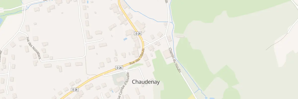 Plan du 2 Rue de la Fontaine à Chaudenay