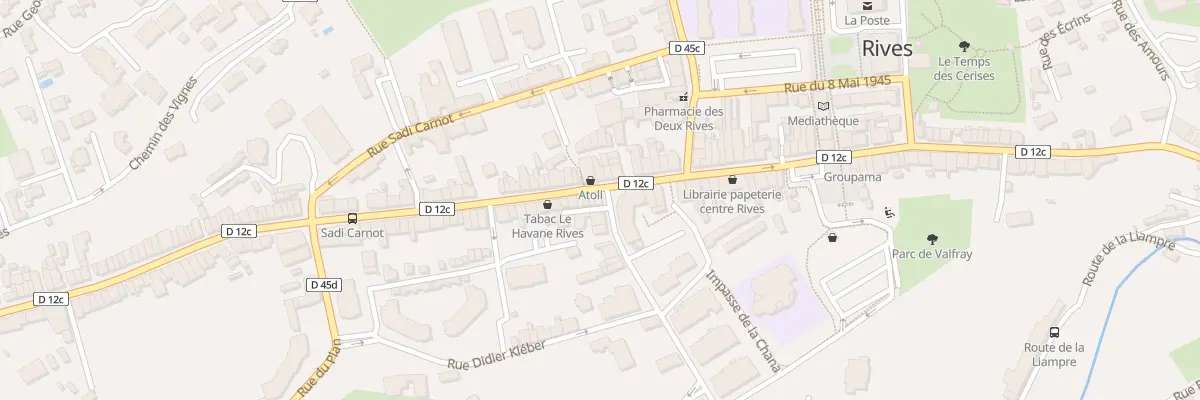 Plan du 6082 Rue de la République à Rives